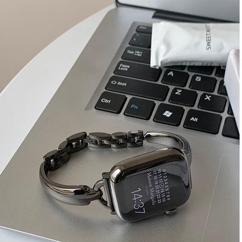 Metal Bracelet Strap For Watch Series 8 7 6 Se 5 4 45mm 44mm 42mm Luxury Bend D Band Iwatch Ultra 49mm 40mm 38mm