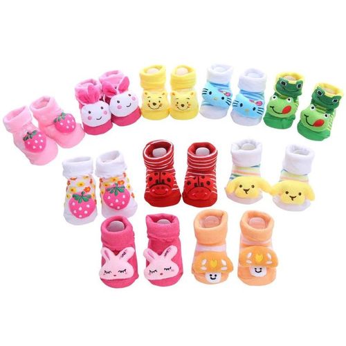 Newborns Kids Children's Socks for Girls Boys Non-slip Print Cotton Toddler Baby Socks Infant Short Socks Clothing
