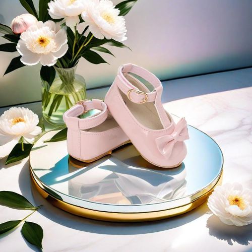 Spring And Autumn 0-1 Year Old Girl Baby Princess Shoes Soft Rubber Bottom Anti Slip Wear Resistant Flat Bottom Single Shoes