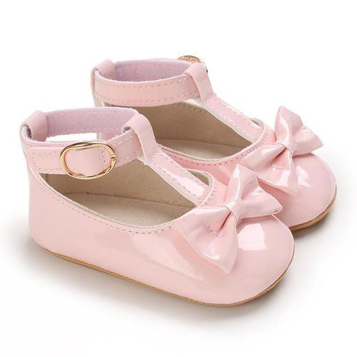 Spring And Autumn 0-1 Year Old Girl Baby Princess Shoes Soft Rubber Bottom Anti Slip Wear Resistant Flat Bottom Single Shoes