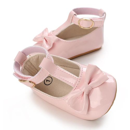Spring And Autumn 0-1 Year Old Girl Baby Princess Shoes Soft Rubber Bottom Anti Slip Wear Resistant Flat Bottom Single Shoes