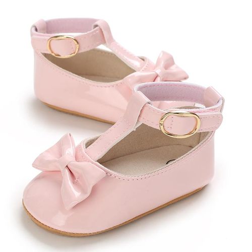 Spring And Autumn 0-1 Year Old Girl Baby Princess Shoes Soft Rubber Bottom Anti Slip Wear Resistant Flat Bottom Single Shoes