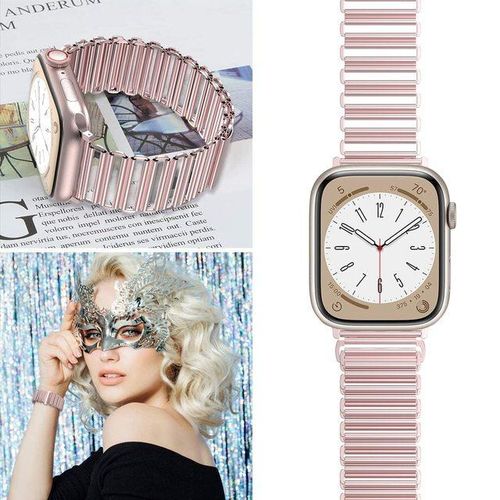 Stainless Steel Watch Strap For Watch 41mm 40mm 44mm 45mm 49mm Dressy Chain Metal Band For Iwatch Series Se 8/7/6/5/4/3