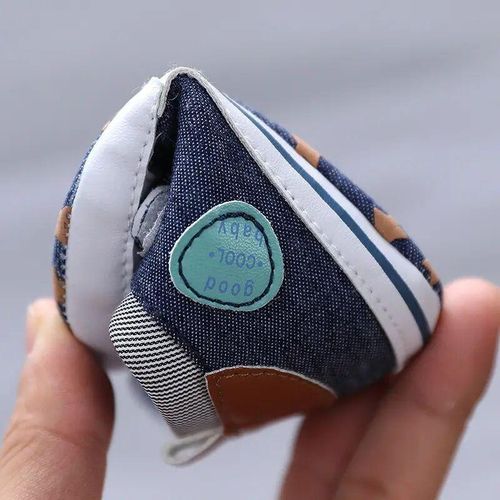Baby Boys Fashion Canvas Sneakers Newborn Soft Sole Comfortable Walking Shoes 0-18M