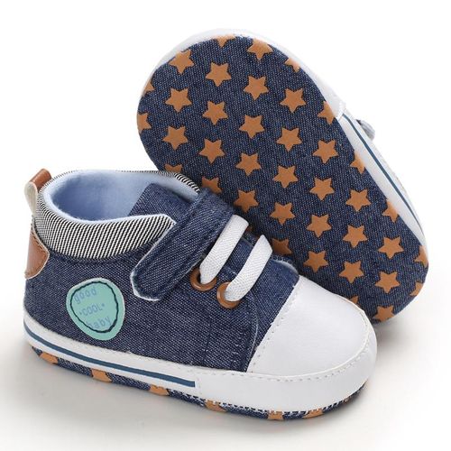 Baby Boys Fashion Canvas Sneakers Newborn Soft Sole Comfortable Walking Shoes 0-18M