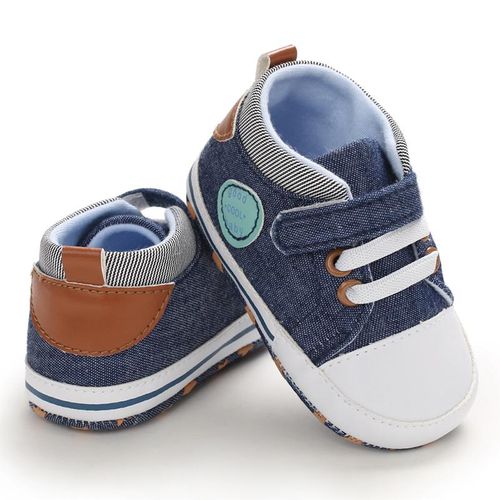 Baby Boys Fashion Canvas Sneakers Newborn Soft Sole Comfortable Walking Shoes 0-18M