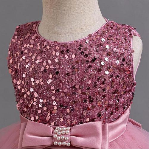 Baby Girl Pageant Dress Sequins Princess Dress Toddler Flower Wedding Birthday Party Gown Dresses 12 Months-4 Years