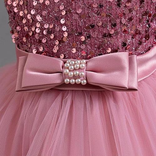 Baby Girl Pageant Dress Sequins Princess Dress Toddler Flower Wedding Birthday Party Gown Dresses 12 Months-4 Years