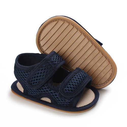 Summer Newborn 0-1 Year Old Baby Sandals Lightweight Walking Shoes Soft Rubber Soles Anti Slip Wear-resistant Breathable Mesh Shoes