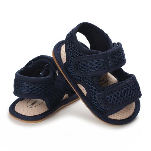 Summer Newborn 0-1 Year Old Baby Sandals Lightweight Walking Shoes Soft Rubber Soles Anti Slip Wear-resistant Breathable Mesh Shoes