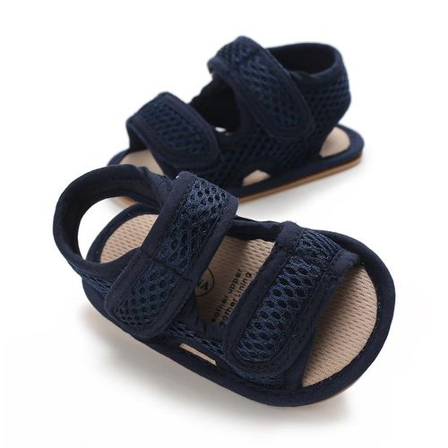 Summer Newborn 0-1 Year Old Baby Sandals Lightweight Walking Shoes Soft Rubber Soles Anti Slip Wear-resistant Breathable Mesh Shoes