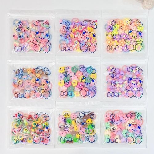 Cartoon Children's Rubber Band Cute Girl Baby Hair Tie High Elasticity Hair Friendly String Thumb Hair Ring Hair Accessories Female