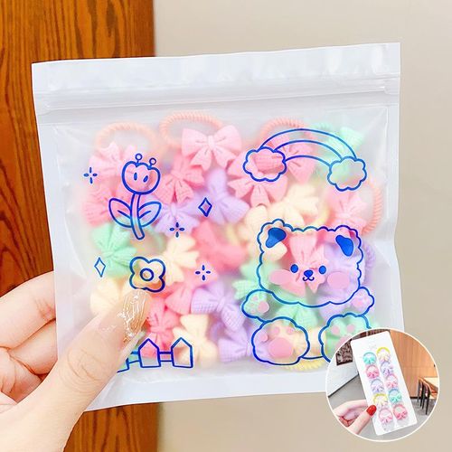Cartoon Children's Rubber Band Cute Girl Baby Hair Tie High Elasticity Hair Friendly String Thumb Hair Ring Hair Accessories Female