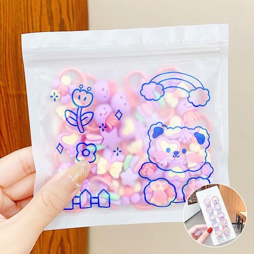 Cartoon Children's Rubber Band Cute Girl Baby Hair Tie High Elasticity Hair Friendly String Thumb Hair Ring Hair Accessories Female