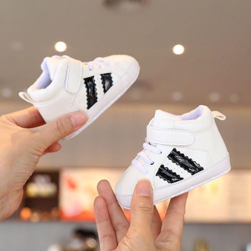 Fashion Baby Boys Hi Top Sneakers Newborn Walker Toddler Shoes Soft Bottom Infant Kids Sneaker 0-18Months