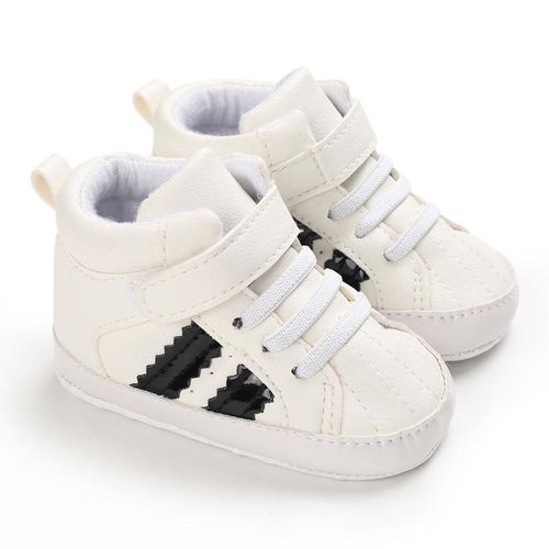 Fashion Baby Boys Hi Top Sneakers Newborn Walker Toddler Shoes Soft Bottom Infant Kids Sneaker 0-18Months