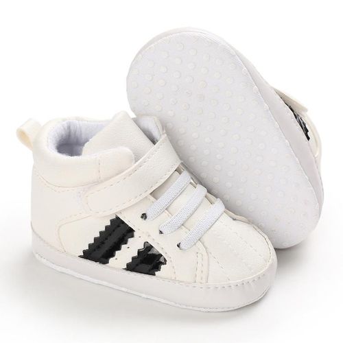 Fashion Baby Boys Hi Top Sneakers Newborn Walker Toddler Shoes Soft Bottom Infant Kids Sneaker 0-18Months