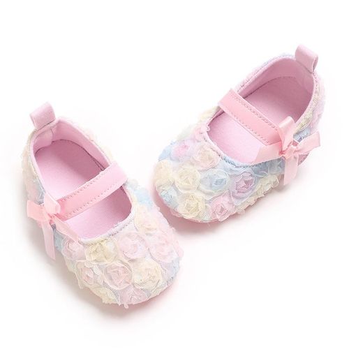 Fashion Baby Bow Flat Shoes Newborn Soft Soled Comfortable Walking Shoes