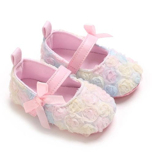 Fashion Baby Bow Flat Shoes Newborn Soft Soled Comfortable Walking Shoes