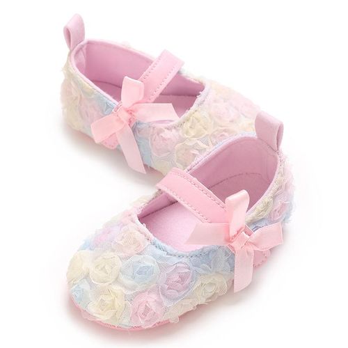 Fashion Baby Bow Flat Shoes Newborn Soft Soled Comfortable Walking Shoes