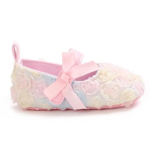 Fashion Baby Bow Flat Shoes Newborn Soft Soled Comfortable Walking Shoes