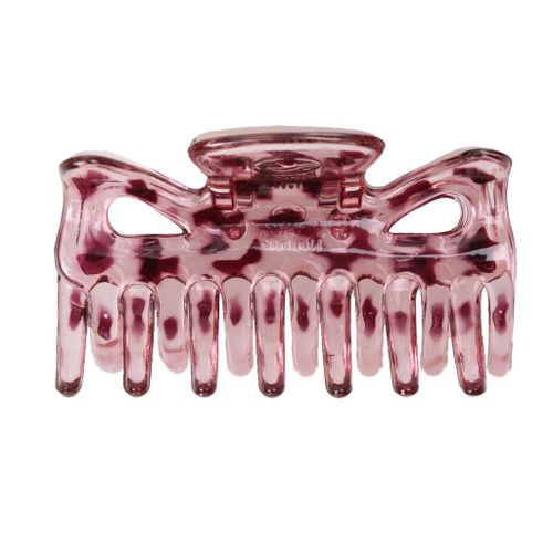 Women Hair Clamp Claw Clip Comb Grip Hair Accessories Claret-red