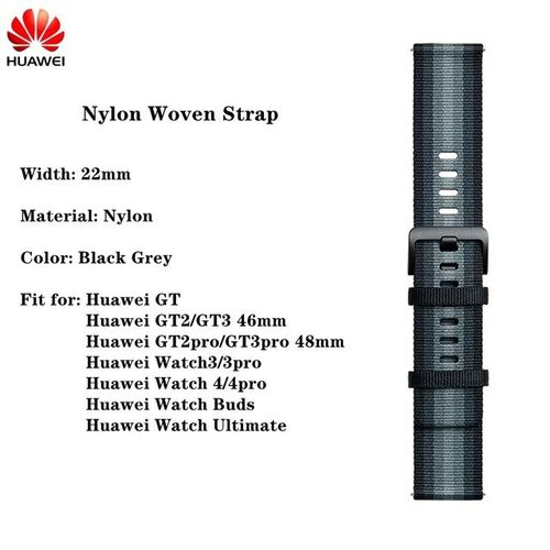Gt2 Gt3pro 48mm Stepless Regulation Watch 3 Pro Gt 3 46mm Nylon Watch Strap 22mm Soft Sport Woven Wirst Band Strap