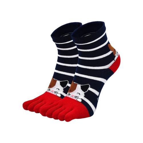 A Pair Kids Toe Socks - Multicolor/Multi-Pattern
