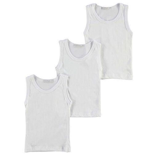 Yarrison Pack of 3- Kids/Boys Thermal Sleeveless Vests - White