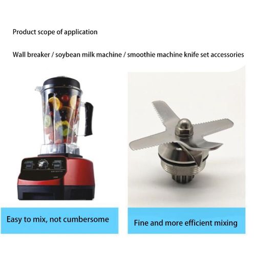 Blender good Stainless Steel 4-Leaf Wet good Assembly Spar