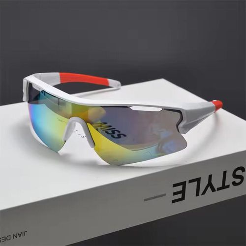 Vintage Men's Cycling Driving Glasses UV400 Eyewear - White