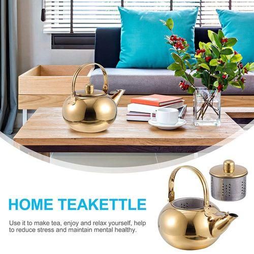 Whistling Kettle with Strainer,Teapot Kettle Whistling Kettle Induction Tea Kettle Whistling Kettle for Kitchen Stove 2 NO5111