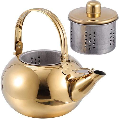 Whistling Kettle with Strainer,Teapot Kettle Whistling Kettle Induction Tea Kettle Whistling Kettle for Kitchen Stove 2 NO5112