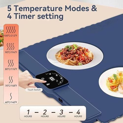 Electric Warming Mat Temperature Control Fast Heating Blue