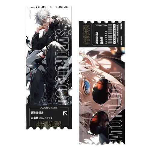 Anime Jujutsu Kaizen Ryomen Sukuna Satoru Inumaki Toge Itadori Yuji Quicksand Ticket Stubs Collectible Toy Birthday