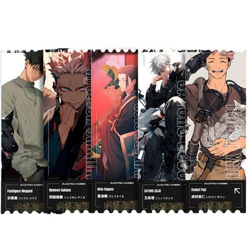 Anime Jujutsu Kaizen Ryomen Sukuna Satoru Inumaki Toge Itadori Yuji Quicksand Ticket Stubs Collectible Toy Birthday