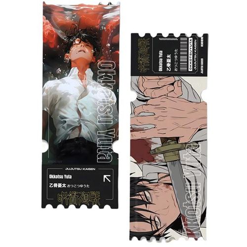 Anime Jujutsu Kaizen Ryomen Sukuna Satoru Inumaki Toge Itadori Yuji Quicksand Ticket Stubs Collectible Toy Birthday