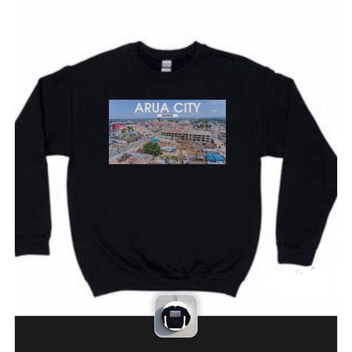African soul Sweater Shirt Arua City - Black