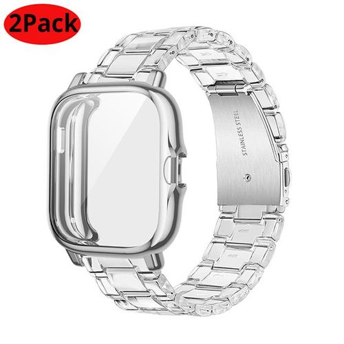 Resin Strap Protector Case For Gts 2 Mini Bracelet Clear Wristband For Bip U Pro S Lite /gts2 2e 3 Cover Bumper