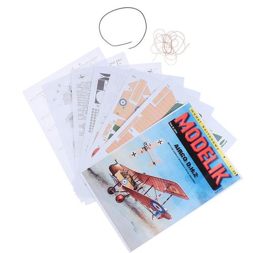 1:33 Scale WWI Airco DH.2 British Single-seat Biplane Aircraft Paper Model Kit Hand-made Decoration Model Toys