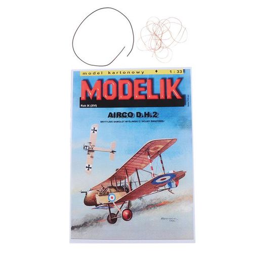 1:33 Scale WWI Airco DH.2 British Single-seat Biplane Aircraft Paper Model Kit Hand-made Decoration Model Toys