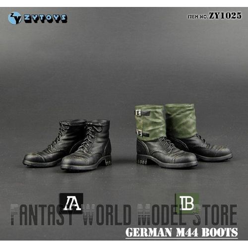 In ZYTOYS ZY1024-1028 1/6 Scale Male Hiking Combat Shoes Boots M37 M42 M43 Fit 12'' Action Figure Body