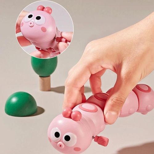 Cartoon Worm Clockwork Crawling Toy Parent Child InteractiveCute Animal Wind Up Toy for Shape Crawling Toy