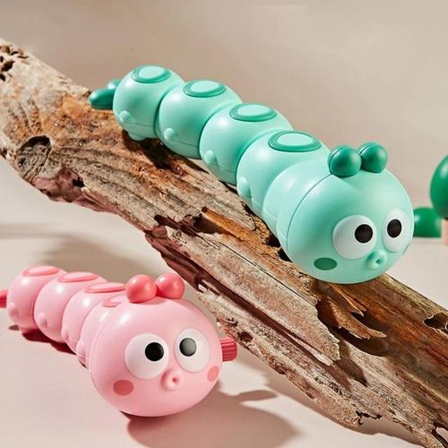 Cartoon Worm Clockwork Crawling Toy Parent Child InteractiveCute Animal Wind Up Toy for Shape Crawling Toy