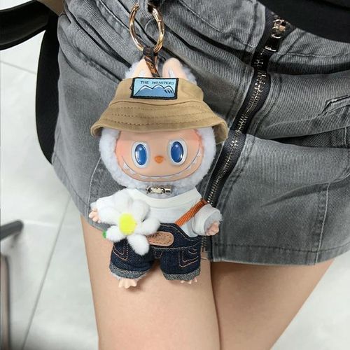 1:1 Labubu Fall In Wild Series Lisa Same The Monsters 17cm Labubu Rag Vinyl Plush Doll Tide Play Pendants Gifts In