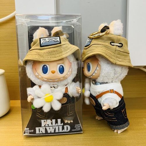 1:1 Labubu Fall In Wild Series Lisa Same The Monsters 17cm Labubu Rag Vinyl Plush Doll Tide Play Pendants Gifts In