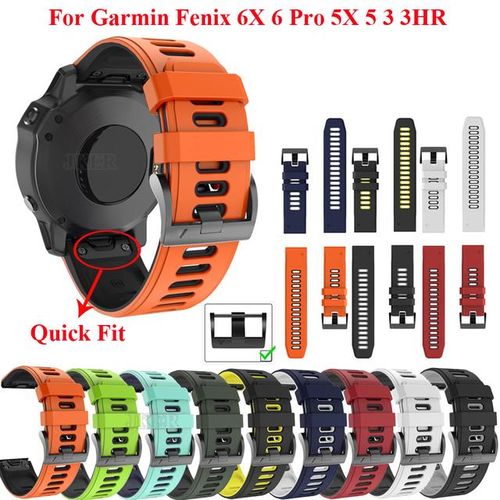 Jker-Correa De Reloj De Ajuste Rápido Para Garmin Fenix 6x Pro Pulsera De Silicona Easyfit Para Fenix 6 Pro 22 Y 26mm