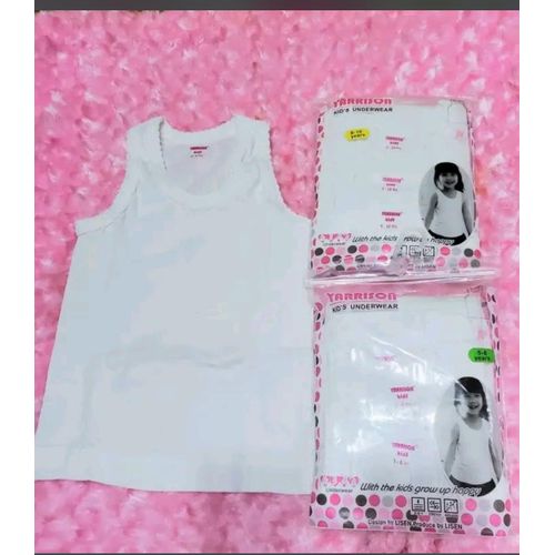 Generix White Girls Vests 5-6 Years