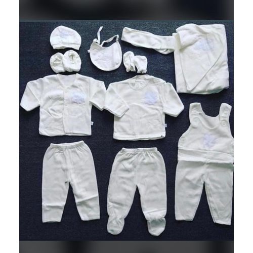 11 Pieces  Baby Clothes Set -White
