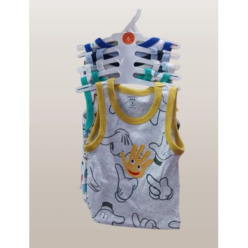 Set Of 5 Baby Vests- Multicolor